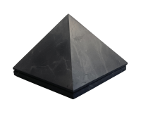 Schungit Deko gro&nbsp; - 10cm Pyramide poliert + Schungit Platte 10x10cm poliert